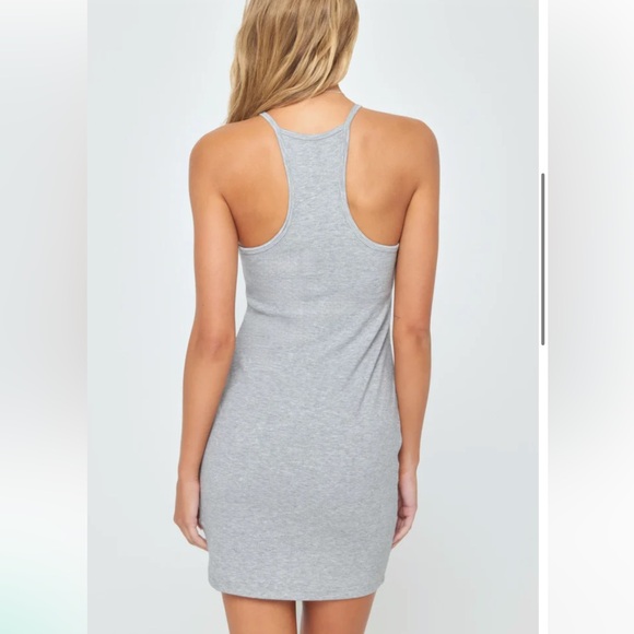 Gray Sleeveless Bodycon Dress - Picture 2 of 2